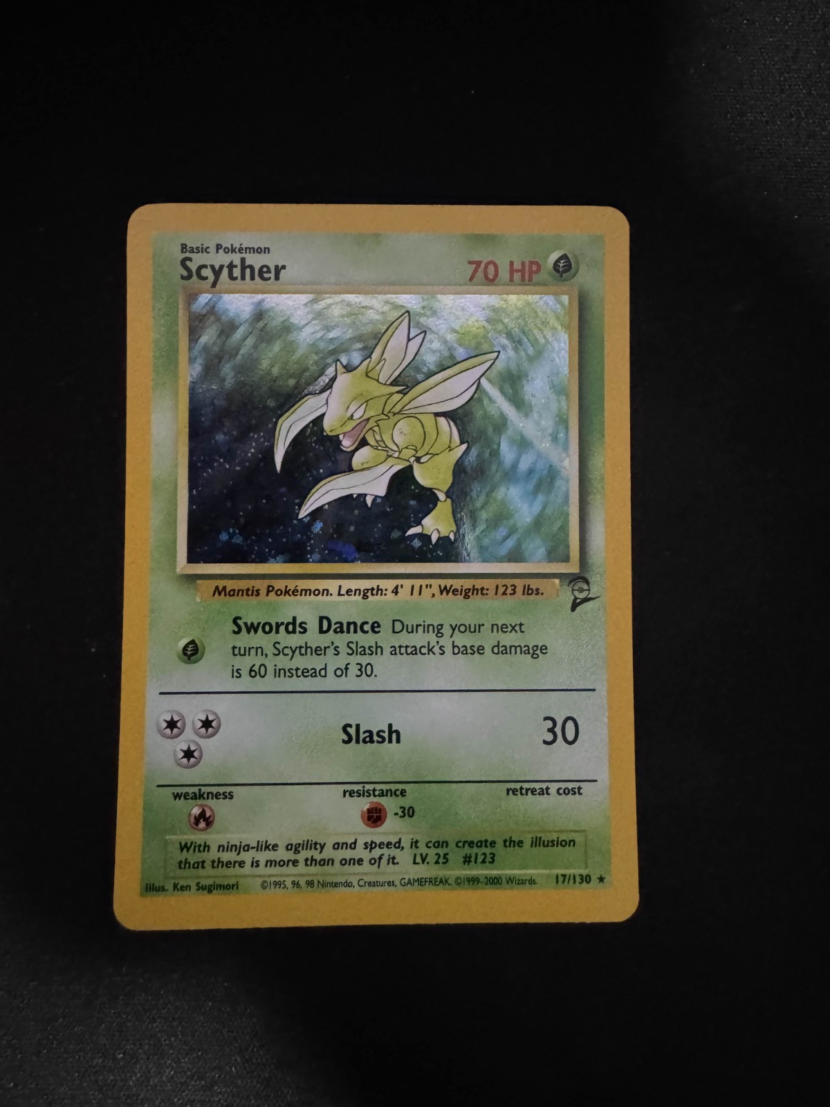 Scyther 017/130 Base Set 2 Holo