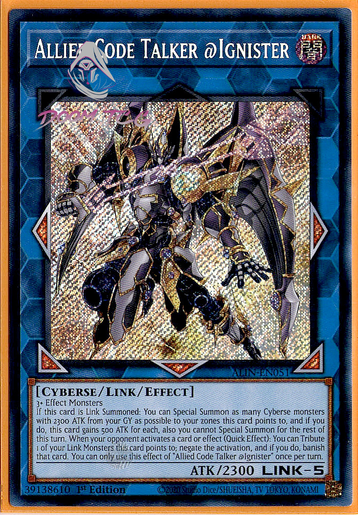 Yugioh! Allied Code Talker @Ignister ALIN-EN051 (SCR) 1st Ed