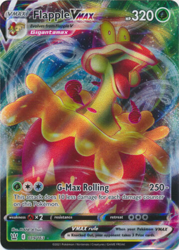 Flapple VMAX – 019/163 Ultra Rare Battle Styles NM Pokemon TCG