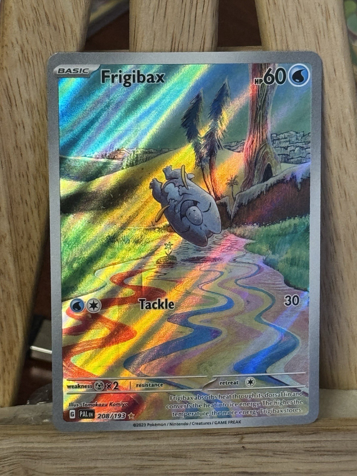 Frigibax 208/193 Illustration Rare IR Pokemon Sv02: Paldea Evolved NEAR MINT NM