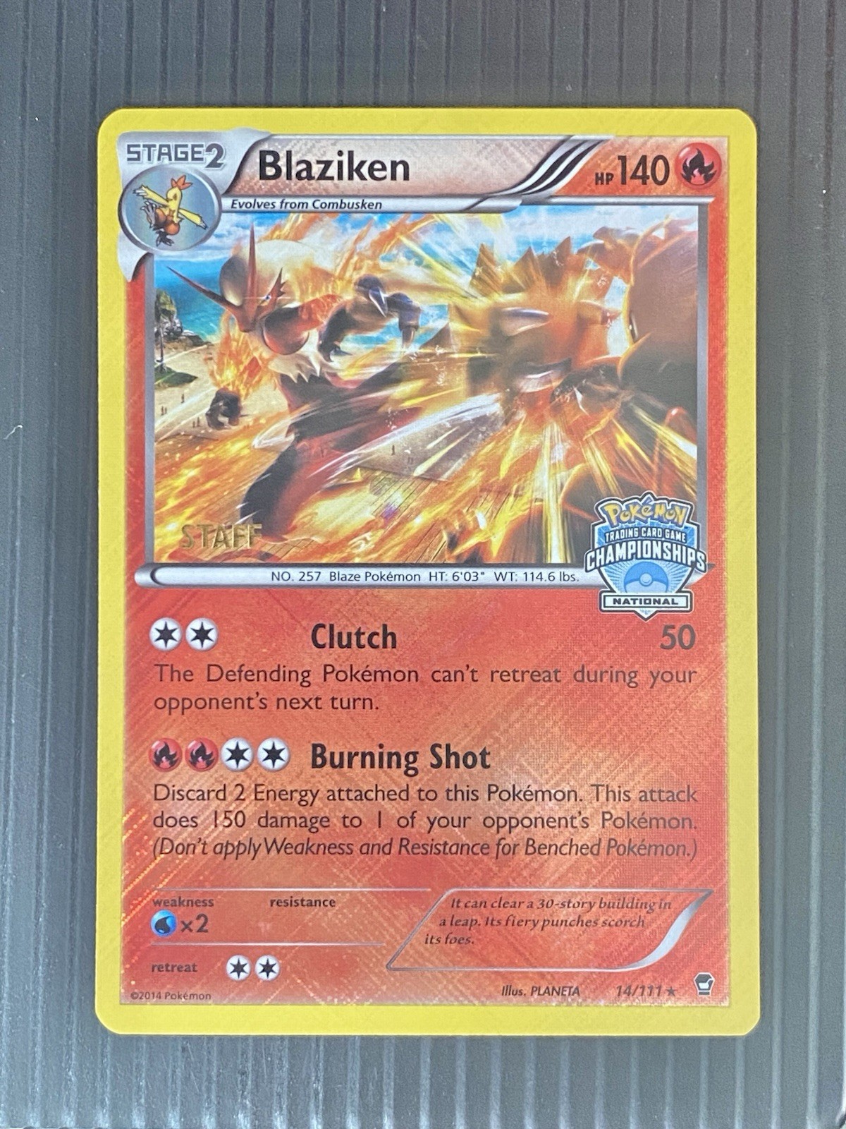 Blaziken – (National Championships) [Staff] 014/111 League & Championship Cards