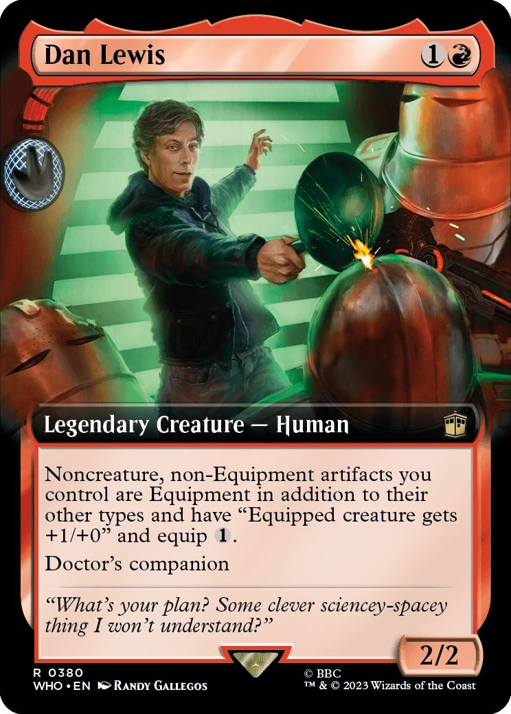 Dan Lewis (Extended Art) – 380 – NM – Universes Beyond: Doctor Who