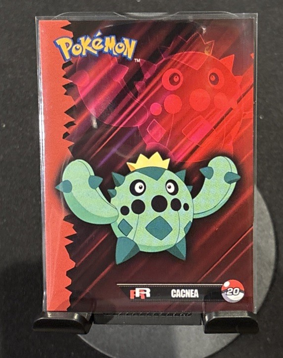 Rare Full Art Pokemon Team Rocket Cacnea #20 Low Pop Card Tops/GameFreak