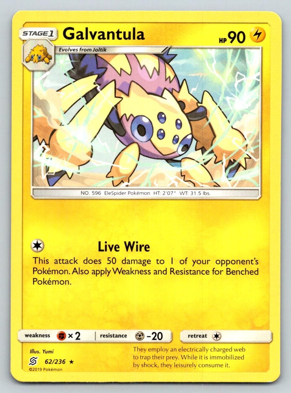 GALVANTULA 62/236 R UNIFIED MINDS POKEMON MP YUMI
