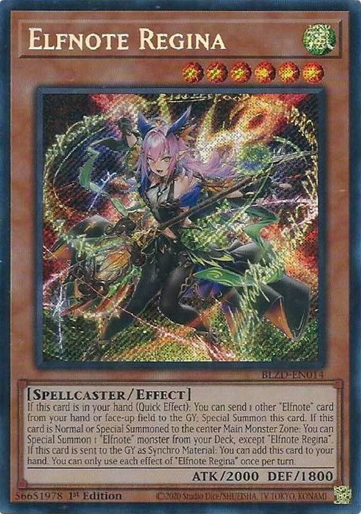 Elfnote Regina (Secret Rare) – Blazing Dominion (BLZD)