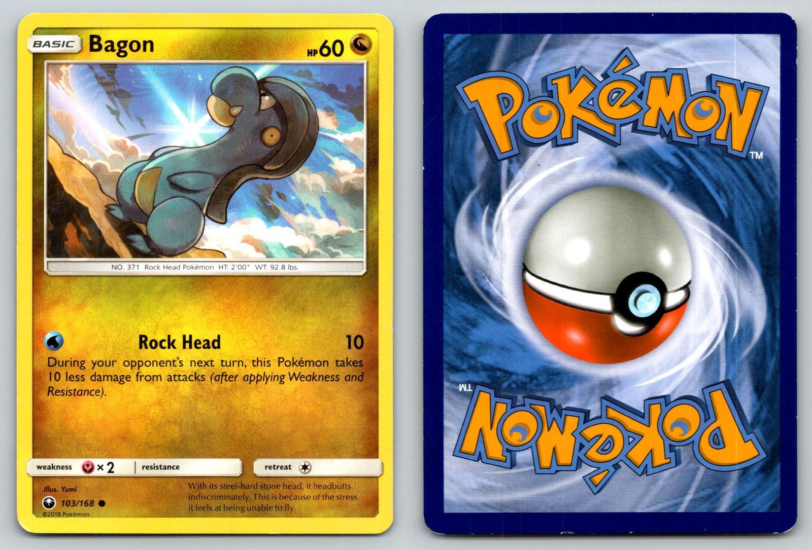 BAGON 103/168 C CELESTIAL STORM POKEMON MP YUMI