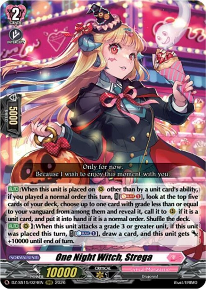 x1 One Night Witch, Strega – DZ-SS15/024EN – RRR CFV M/NM