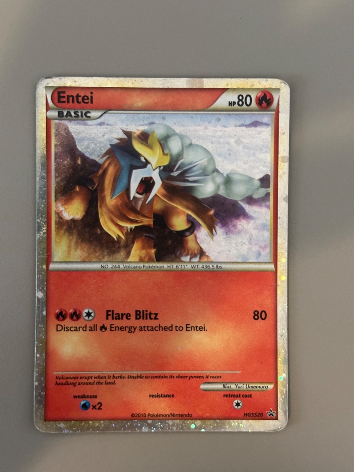 Entei HGSS20 Promo HGSS Black Star Promos Pokemon TCG HP
