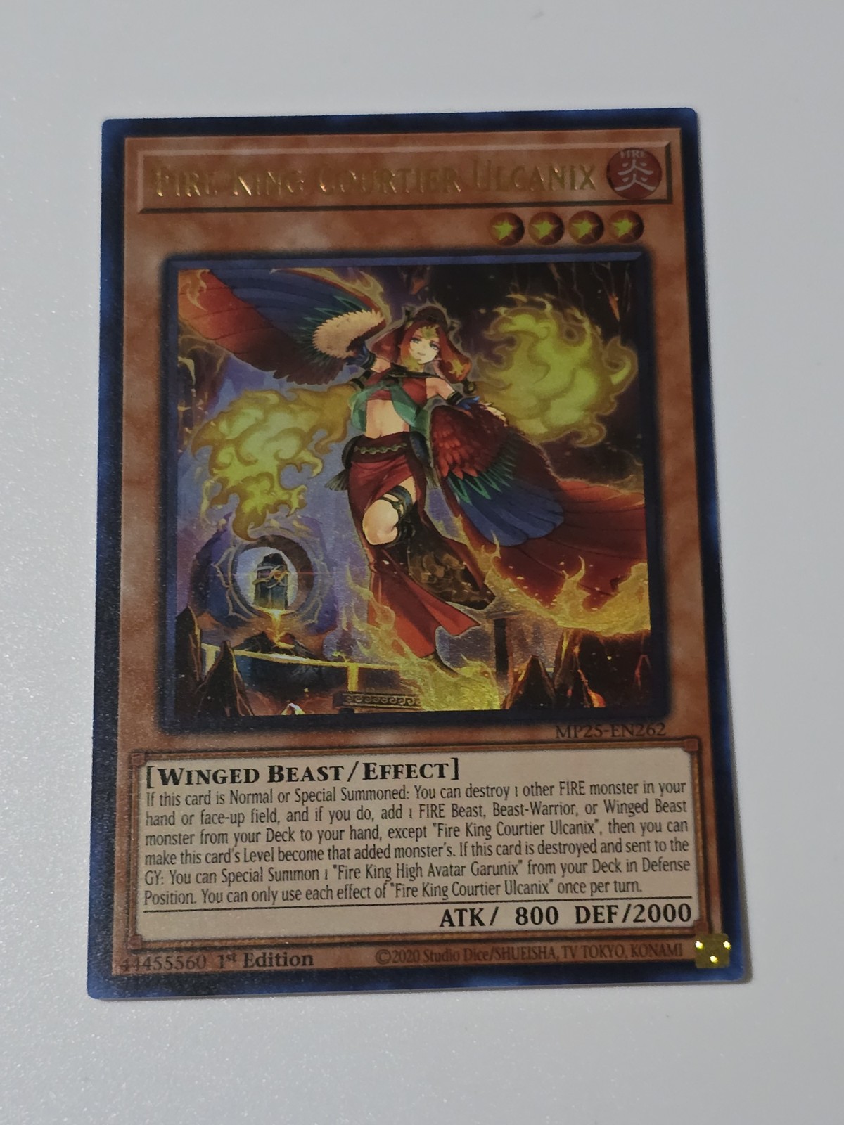 Fire King Courtier Ulcanix MP25-EN262 Near Mint NM Ultra Rare 2025 Mega Pack