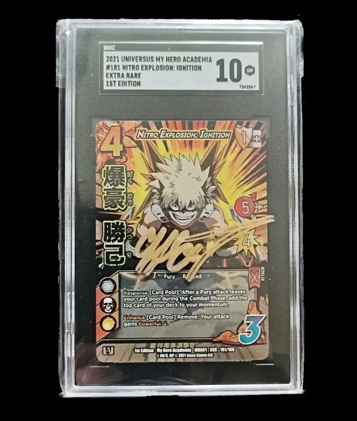 SCG 10 GM 💎 Nitro Explosion: Ignition XSR 1st Edition MHA Autographed Clifford