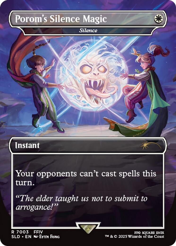 Porom’s Silence Magic – Silence (Rainbow Foil) [Secret Lair Drop Series – 700…