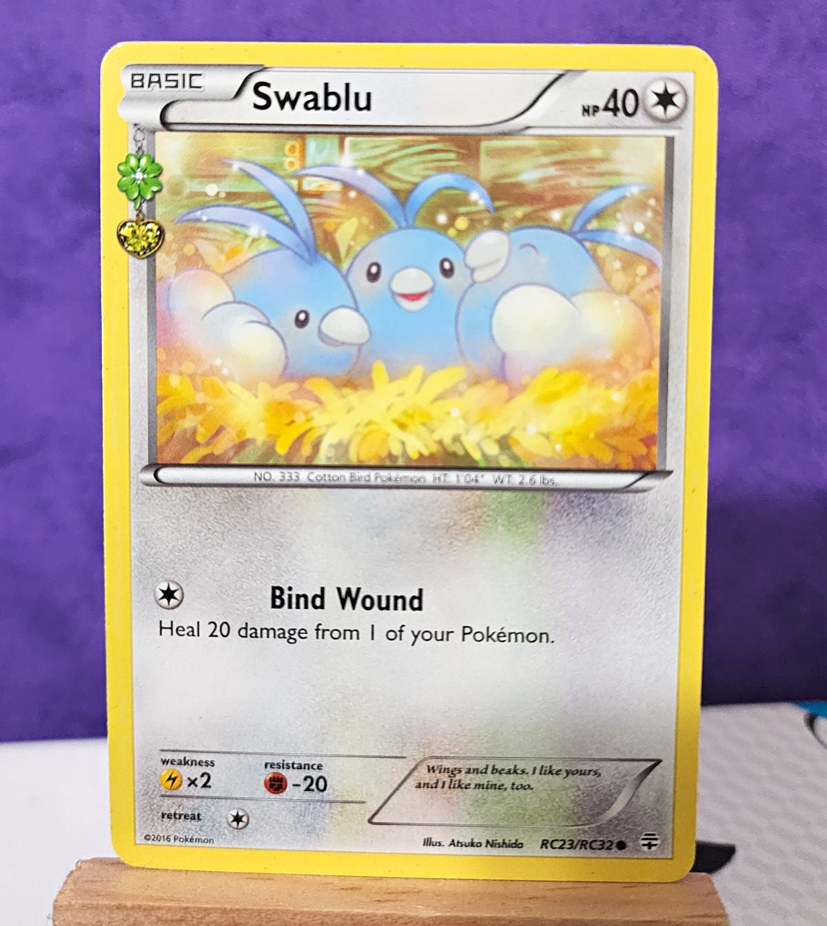 Pokemon TCG Swablu RC23/RC32 Generations Radiant Collection Holo English