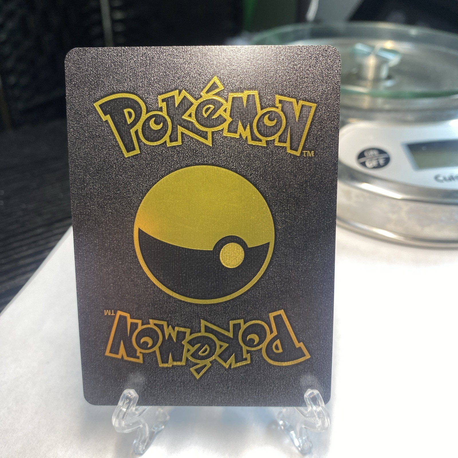 Mimikyu EX Black Foil Fan Art Display Card Never Ending Nightmar Hp350 🔥🔥🔥