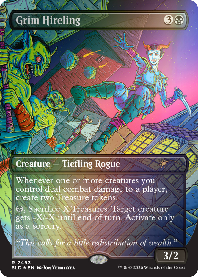 MTG Grim Hireling (2493) – Foil, NM-Mint, English Secret Lair Drop Series