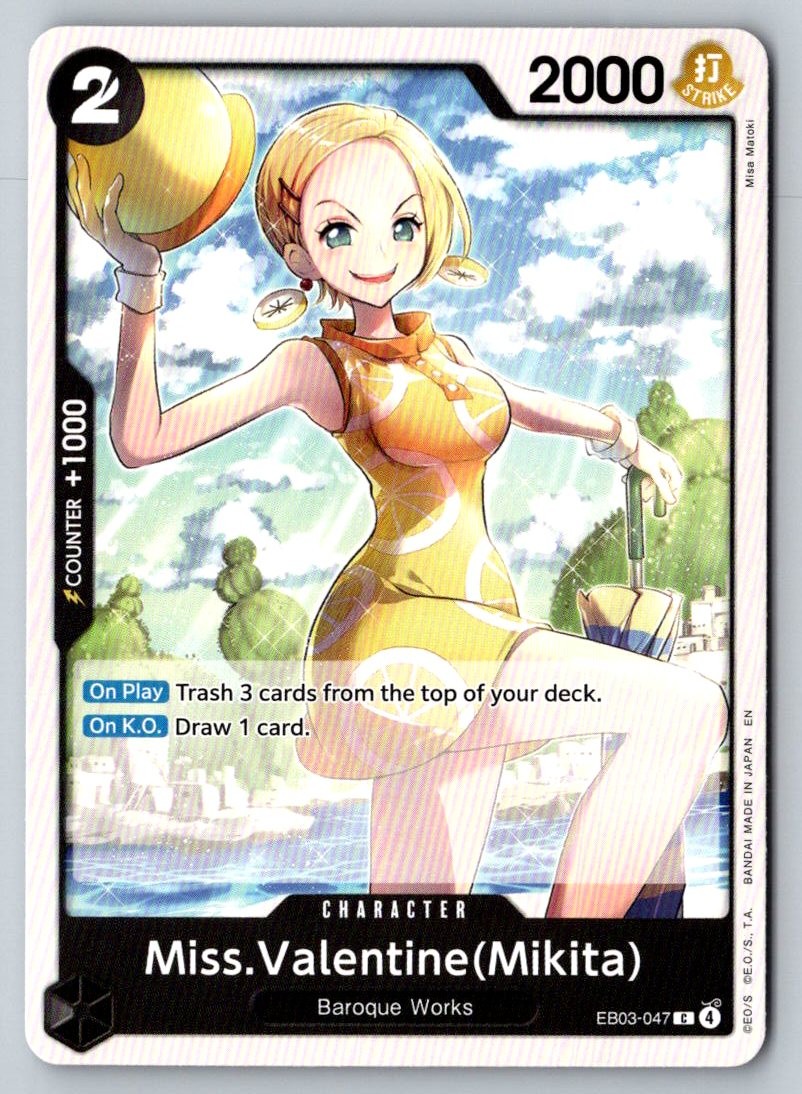Miss.Valentine(Mikita) EB03-047 Extra Booster: One Piece Heroines Edition