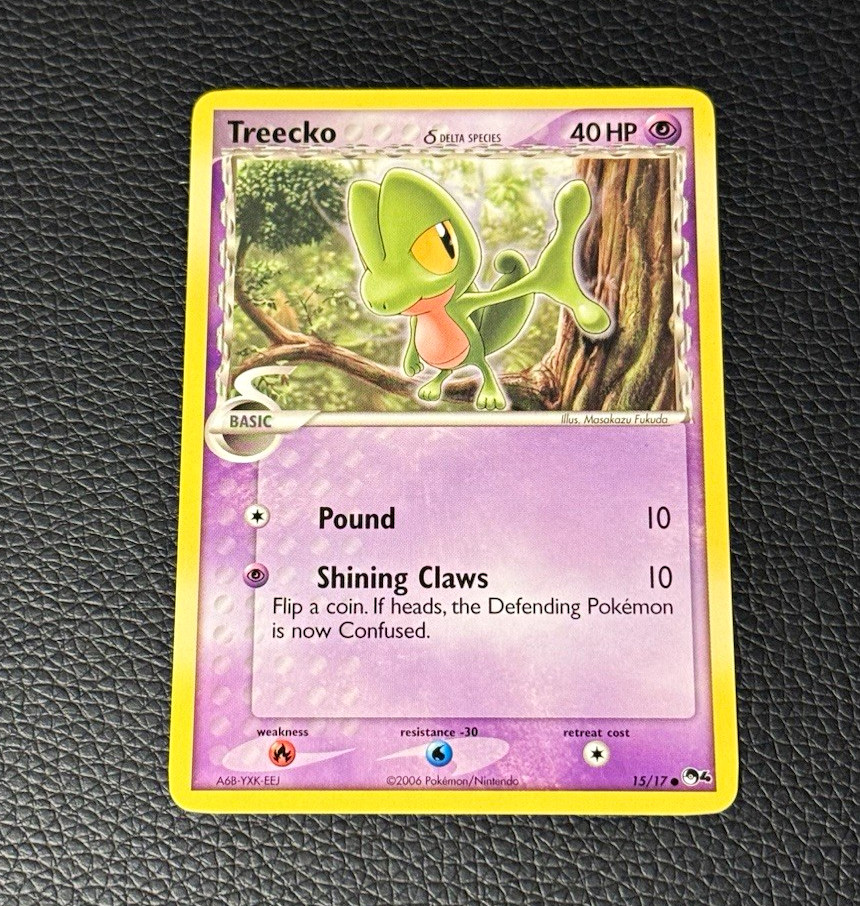 Treecko 15/17 Delta Species 2006 English 40 HP Regular Common Pokemon Card