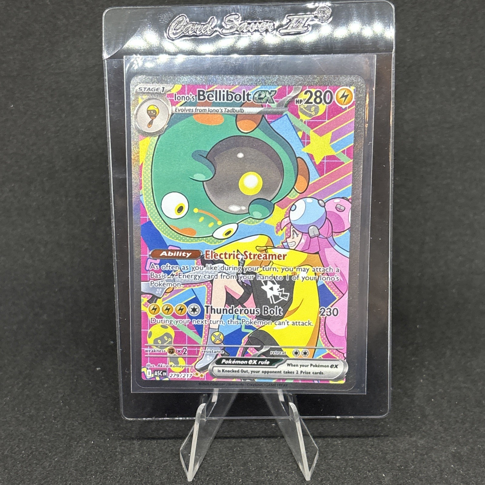 Pokémon Bellibolt ex Full Art Holo Special Illustration Rare 279/217 Sv09