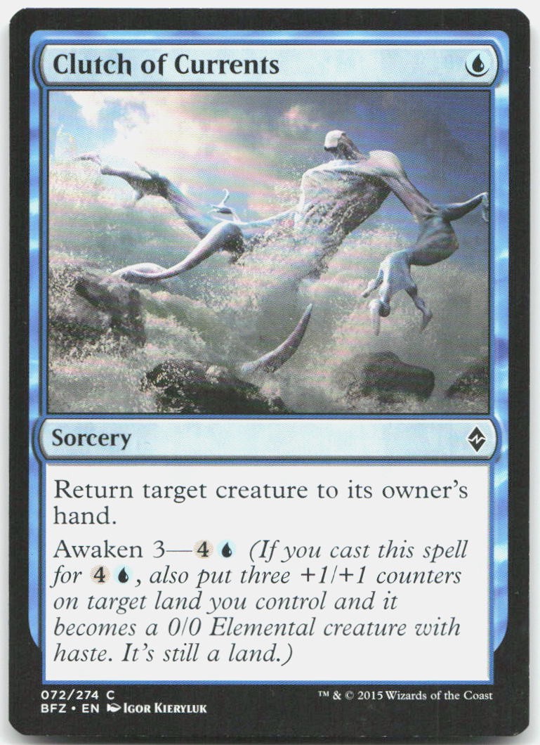 Clutch of Currents C Battle for Zendikar BFZ 72 NM Igor Kieryluk