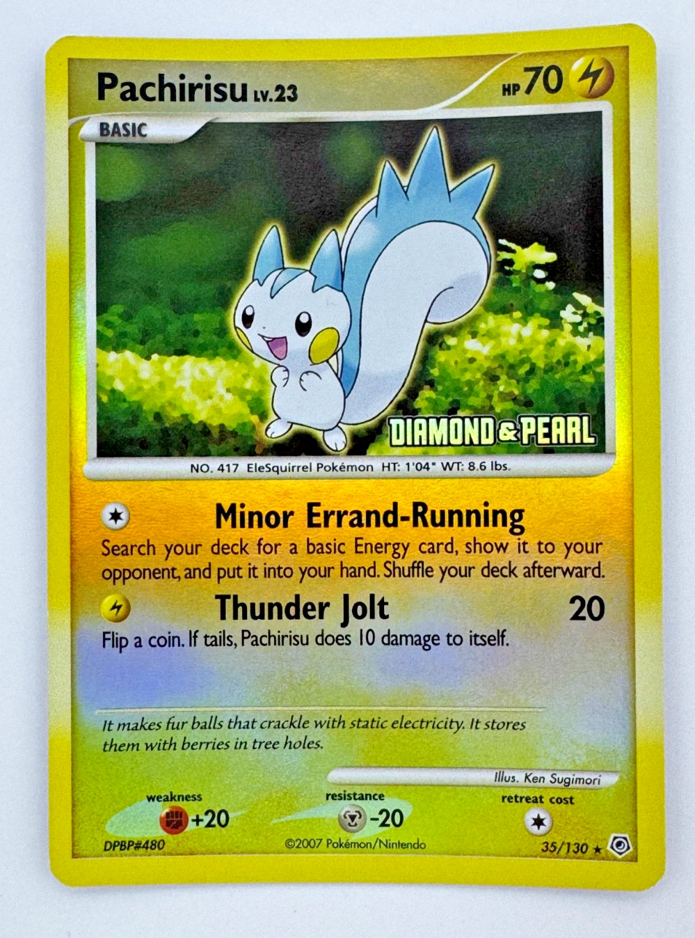 Pachirisu | 35/130 | Burger King Promos | Promo | Reverse Holo | MP