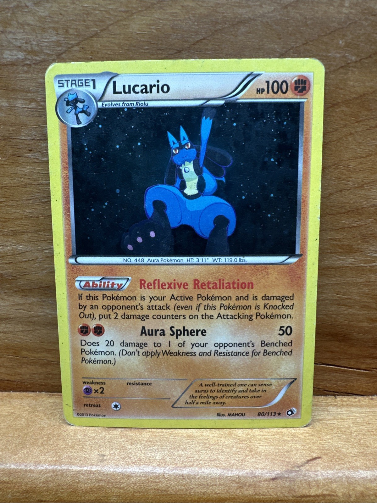Lucario 80/113 Legendary Treasures Holo