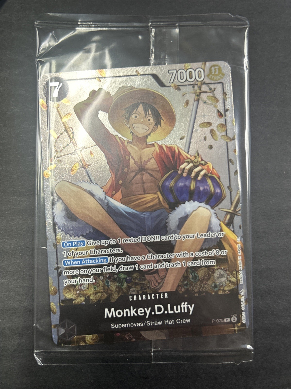 P-075 Monkey.D.Luffy Promo Card TS-02 Tin Set 02 ENGLISH SEALED