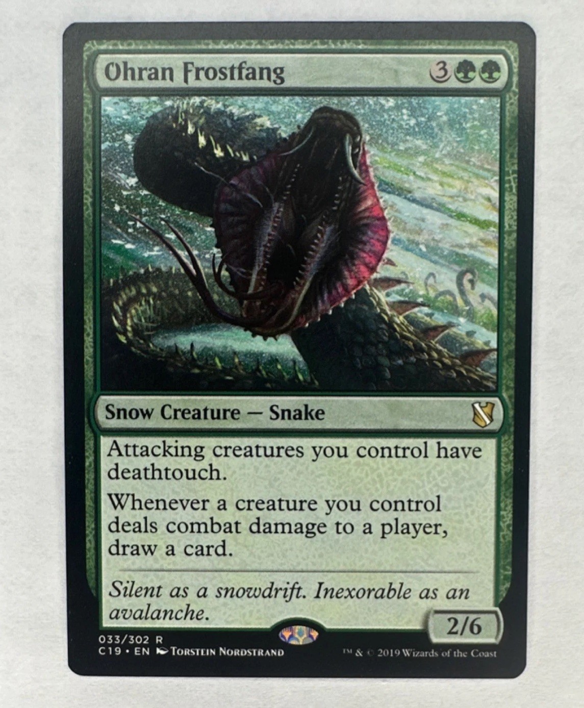 MTG – Ohran Frostfang | Commander 2019 | R 033/302 | Regular | NM