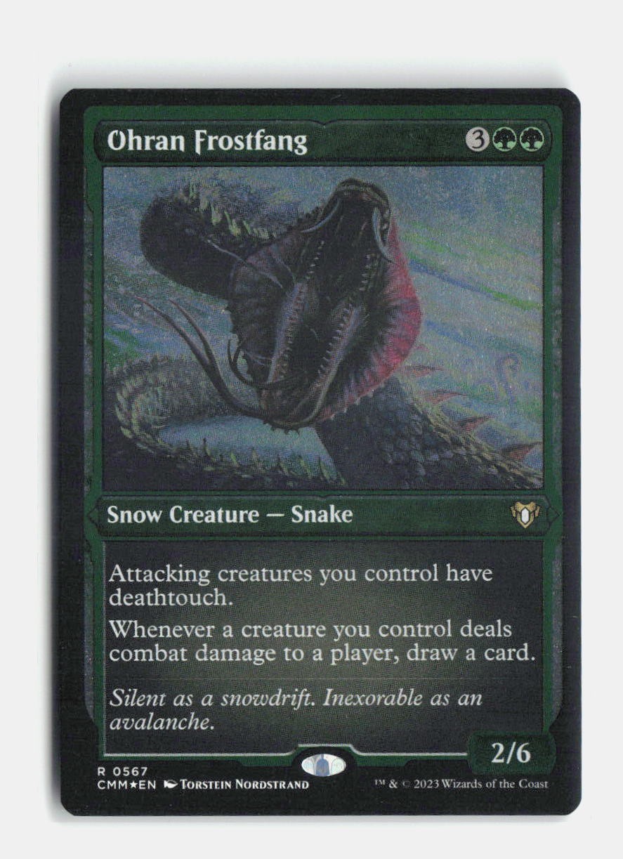 Ohran Frostfang (Foil Etched) 567 Foil Commander Masters MTG NM
