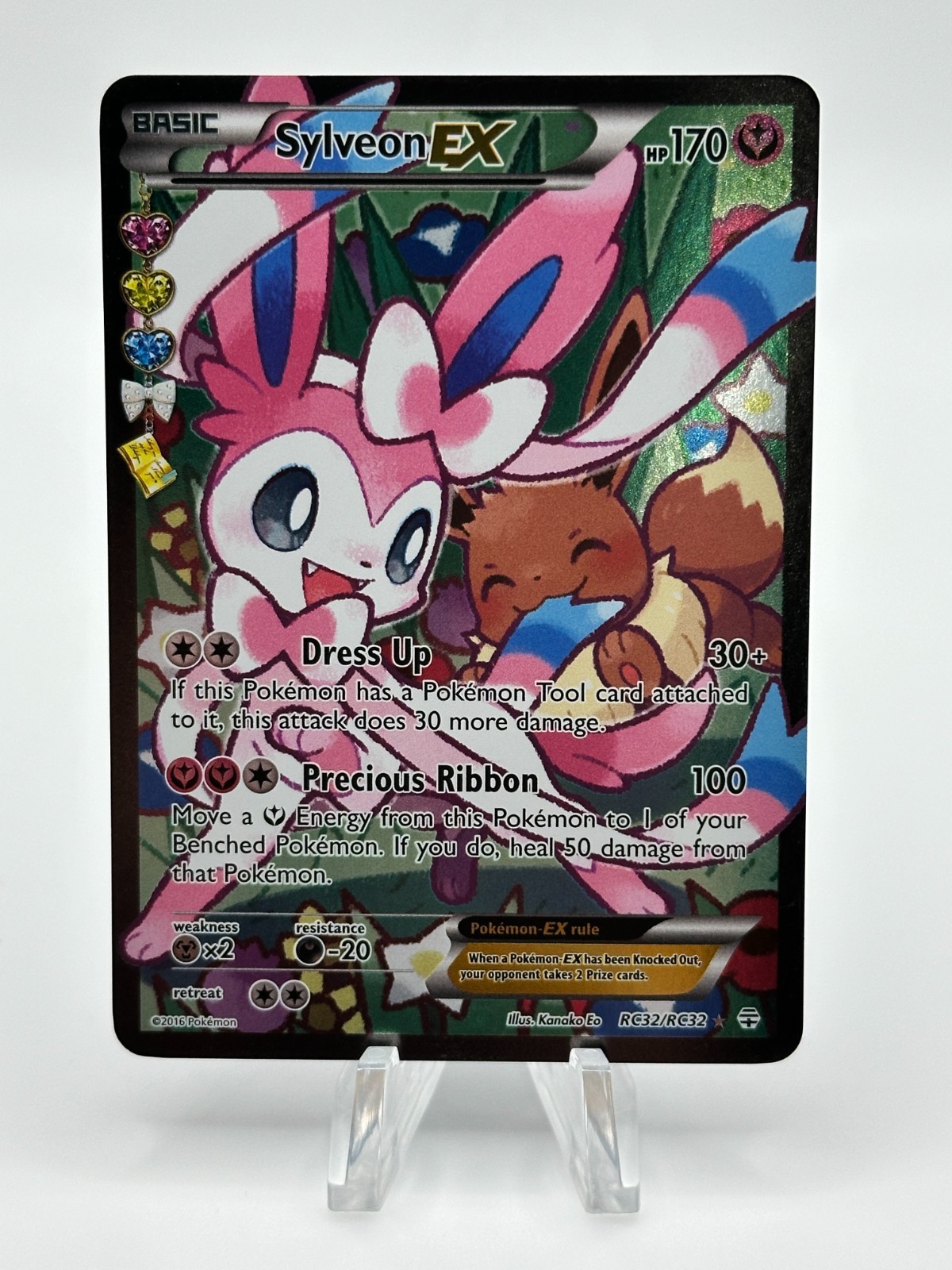 Sylveon EX Full Art Holo Generations Radiant Collection RC32/RC32 Ultra Rare