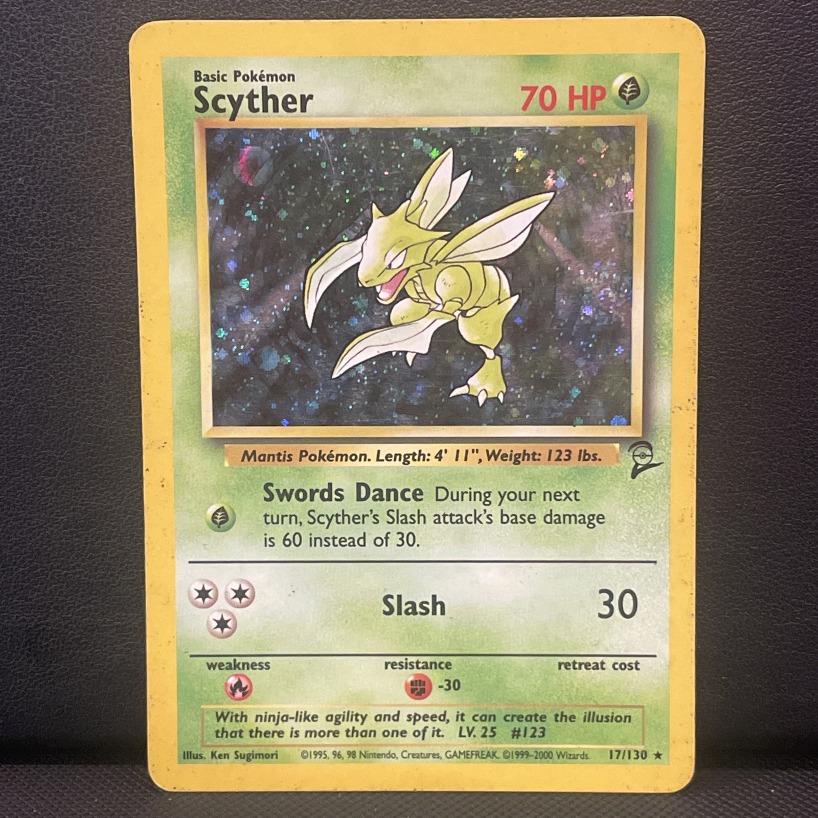 Scyther 017/130 Base Set 2 Holo Vintage Pokemon TCG