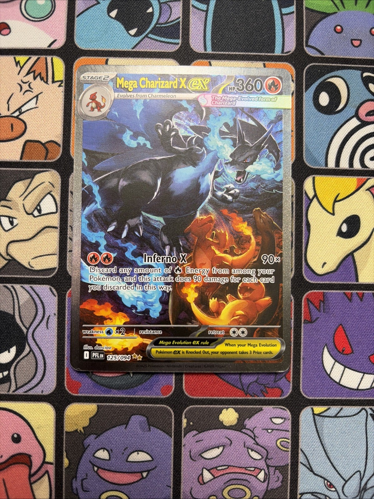 Mega Charizard X ex 125/094 Me02: Phantasmal Flames Holo Read description