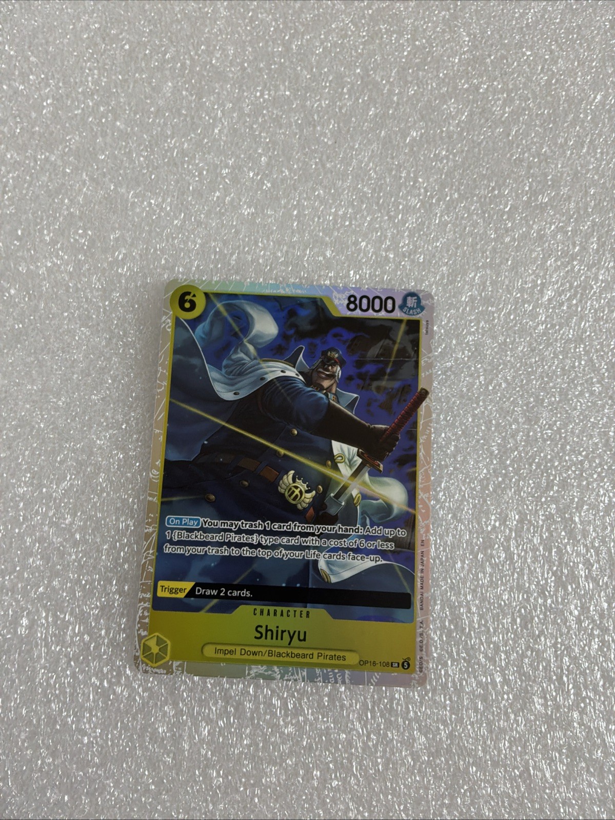 Shiryu OP16-108 The Time of Battle Foil One Piece TCG English