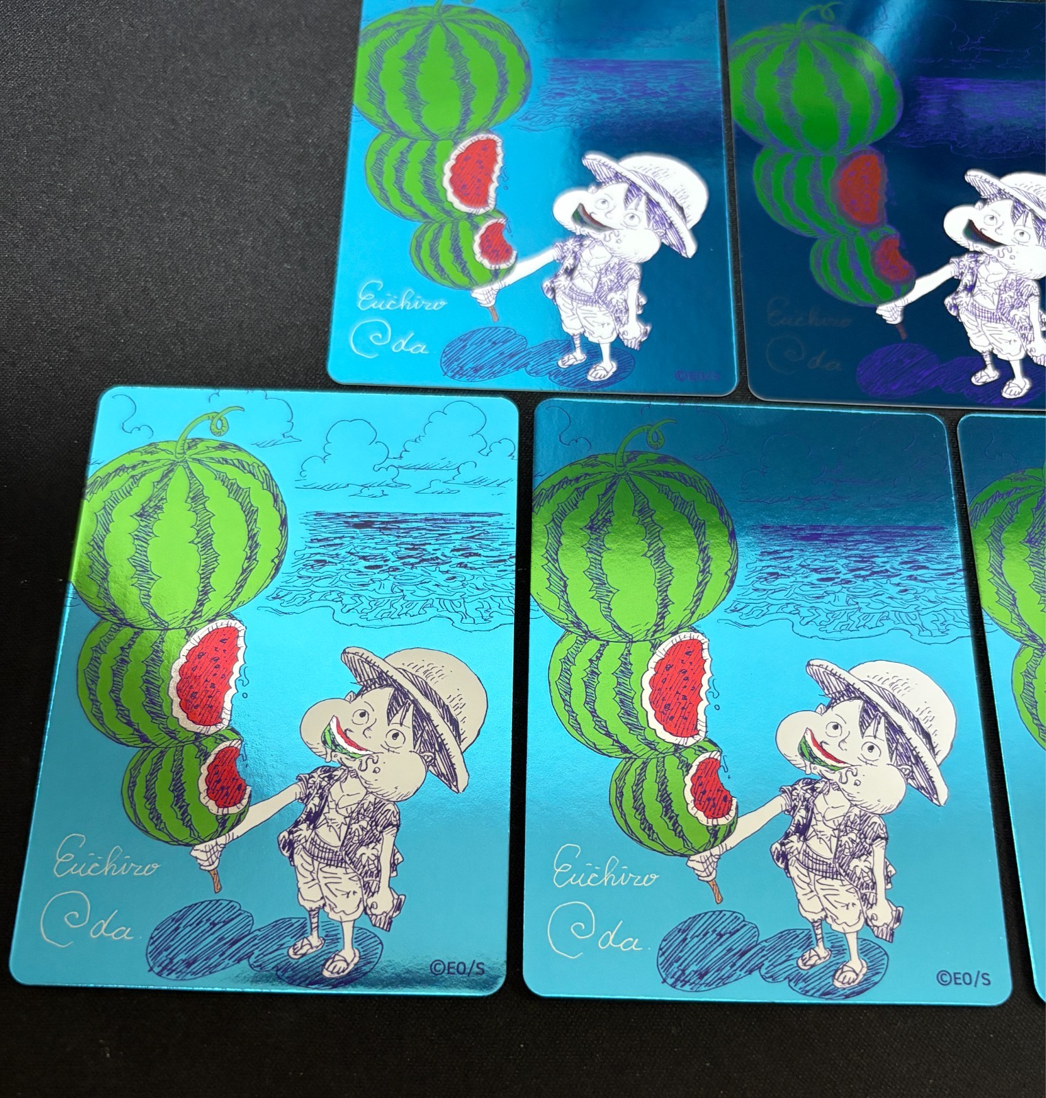 ONE PIECE Natsukomi 2026 Luffy Foil Promo Card Set of 5 (1 Card Scratched)