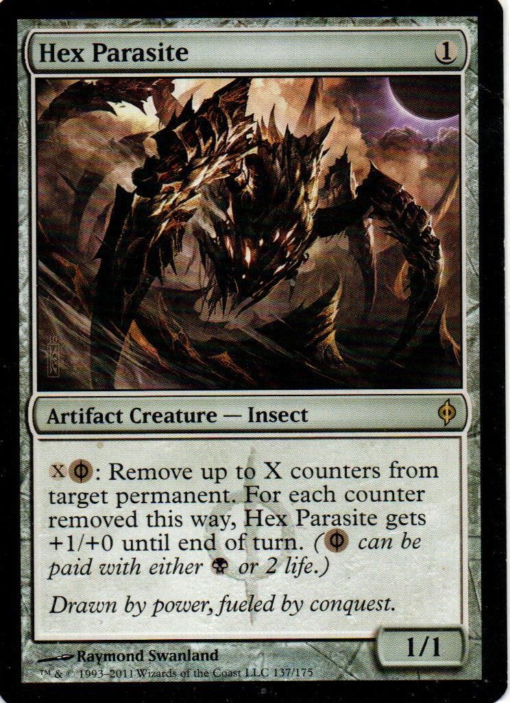 MTG: New Phyrexia: Hex Parasite: Lightly Played Condition