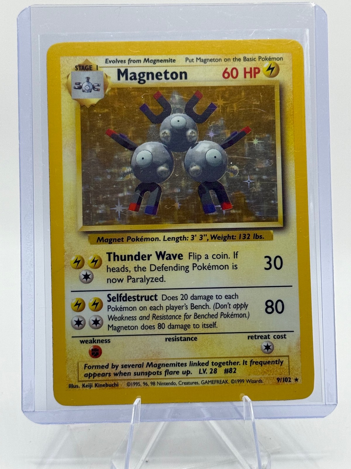 Pokemon Base Set #009/102 Magneton – NM