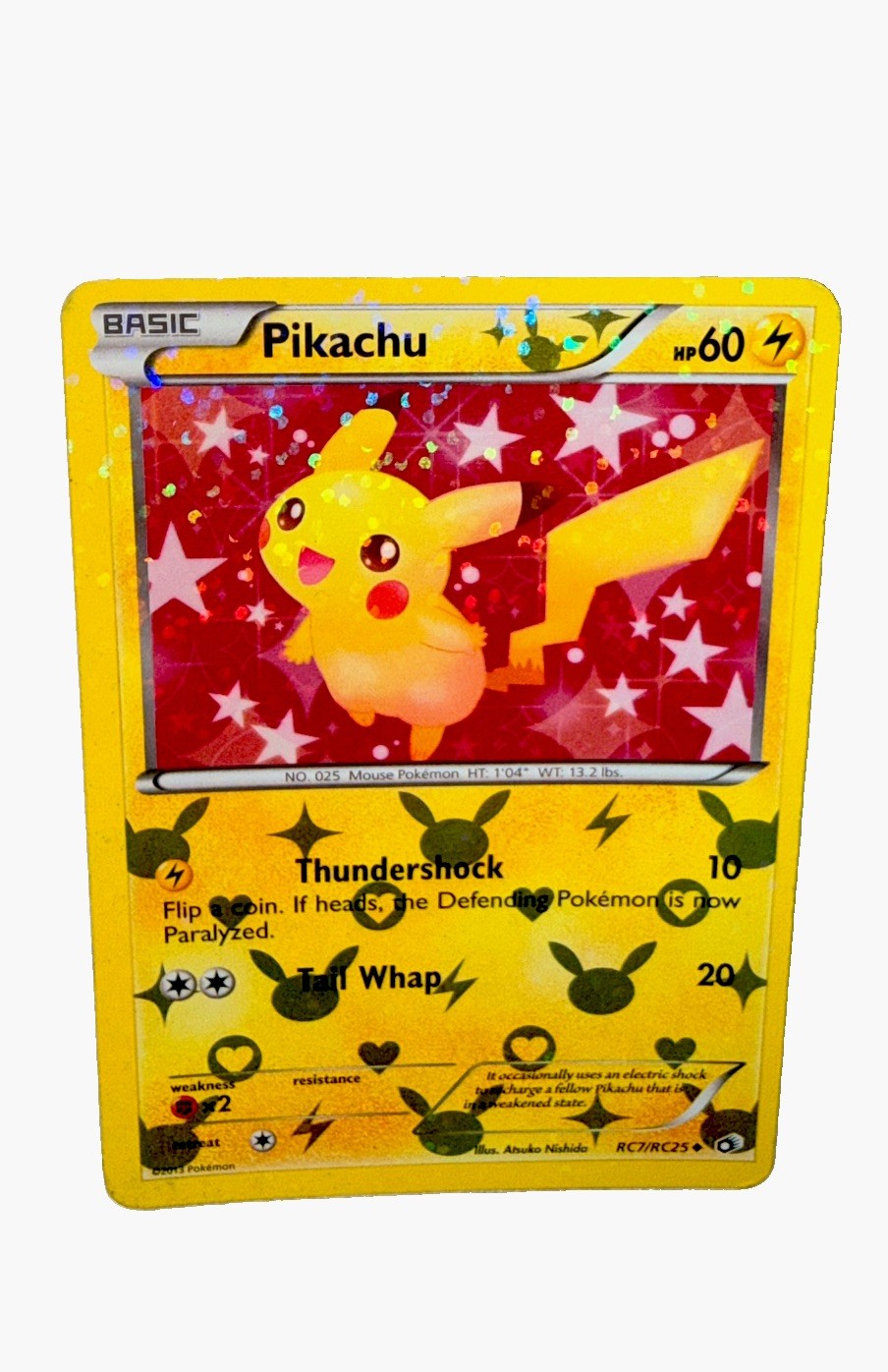 Pokemon Company Pikachu RC7/RC25 Radiant Collection Holo 2013 60 HP English