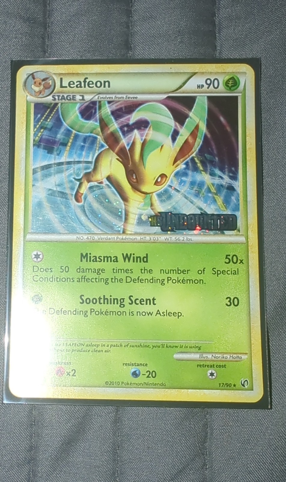 Leafeon – (Prerelease) 17/90 Hgss Holo