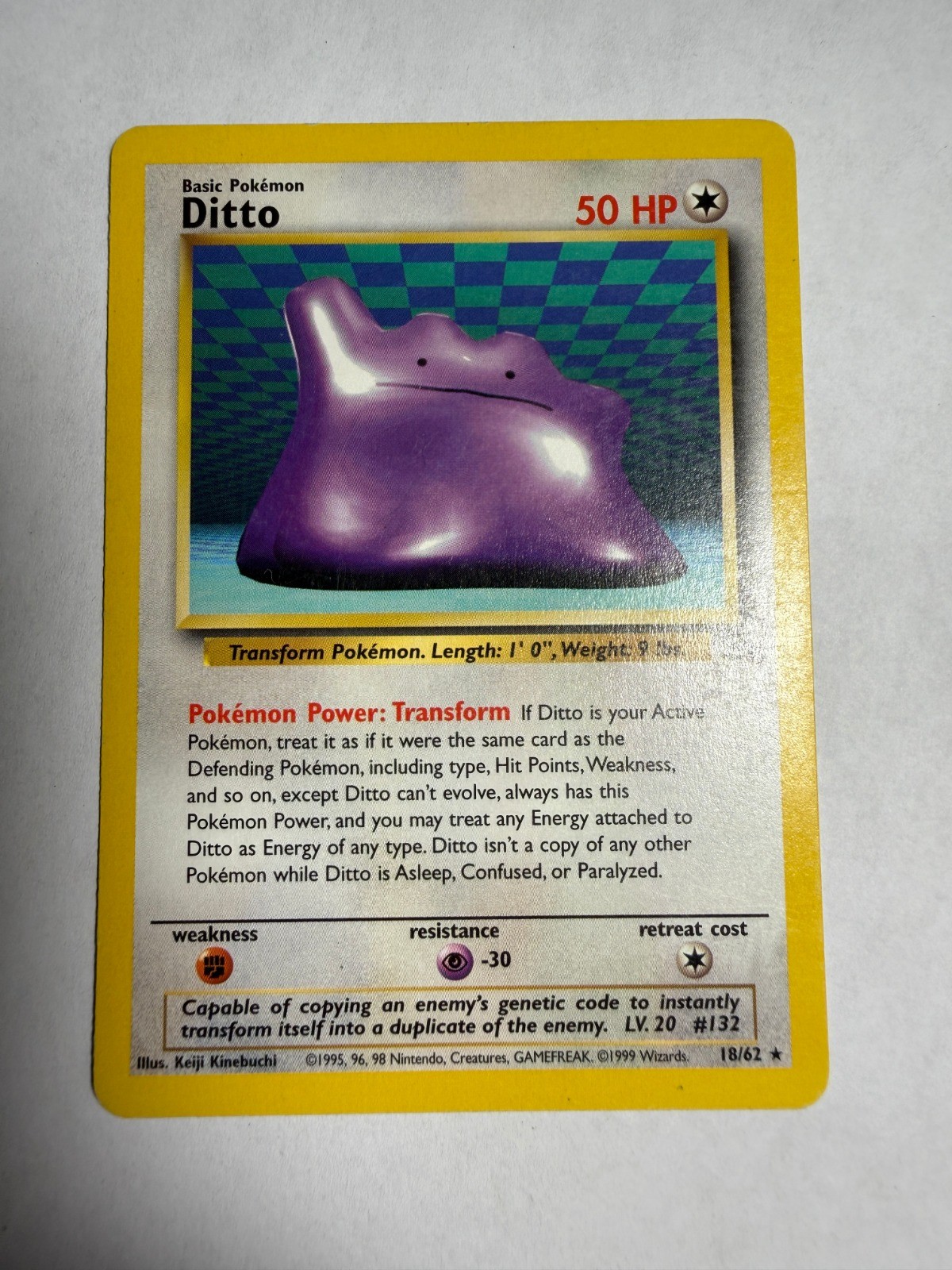 Ditto (18) Rare Fossil 18/62 LP