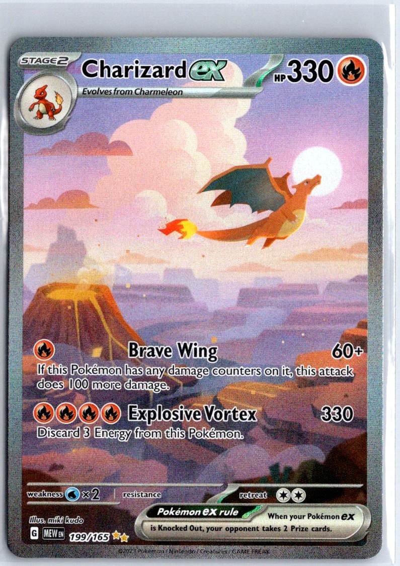 Charizard ex – 199/165 Special Illustration Rare Holo SV: Scarlet & Violet 151 N