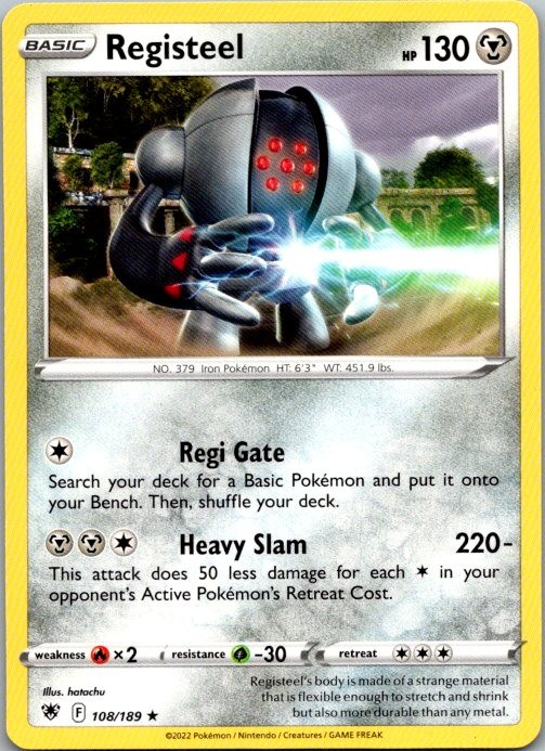 Registeel Rare SWSH10: Astral Radiance 108/189 NM