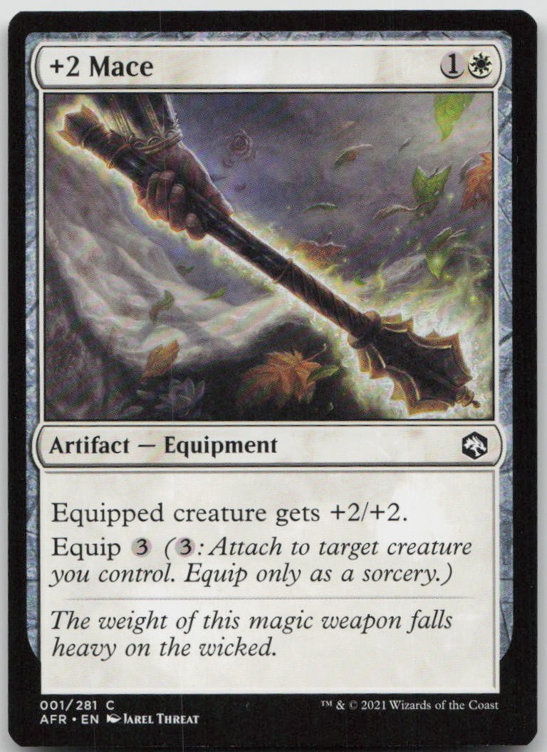 +2 Mace #1 Common Adventures in the Forgotten Realms Magic: The Gathering MP