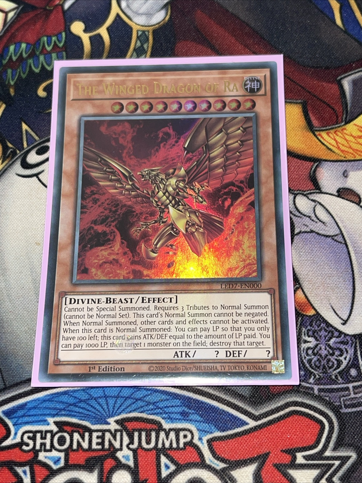 YU GI OH! Card LE DRAGON AILE DE RA LED7-FR000 FR NEW English