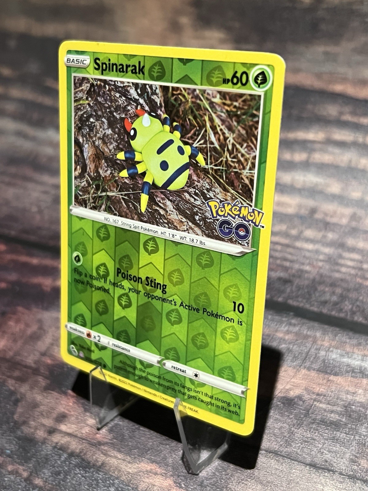 Spinarak 006/078 Peelable Ditto Reverse Holo Pokémon GO Set Pokemon Card
