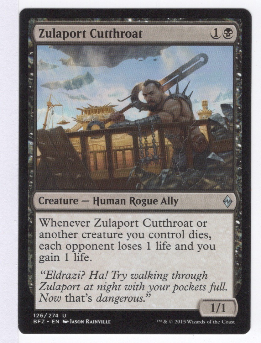 Zulaport Cutthroat BFZ 126 Magic: The Gathering UC NM