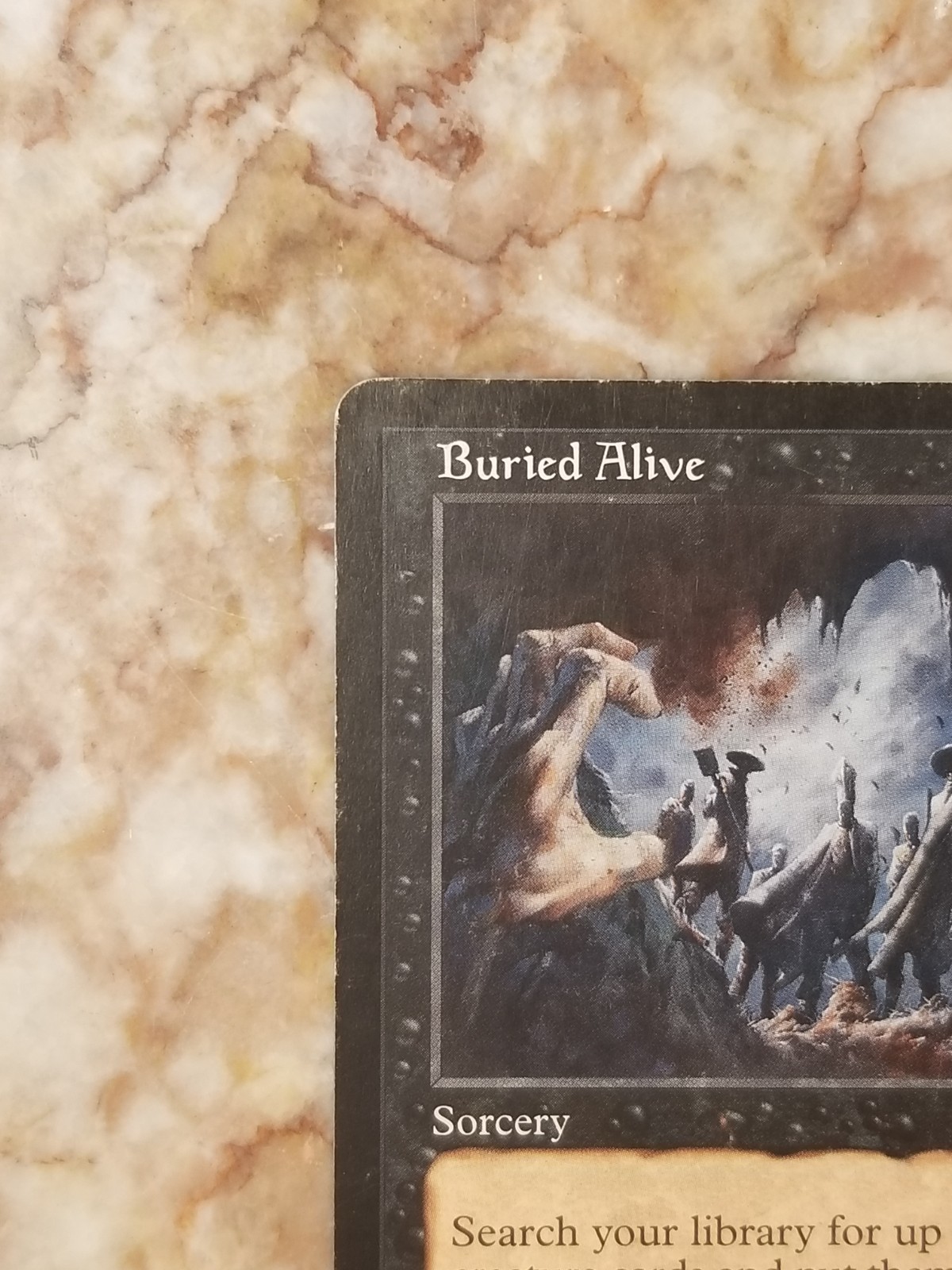 💀 1x Vintage BURIED ALIVE! 💀 / MTG Magic Odyssey Regular – LP