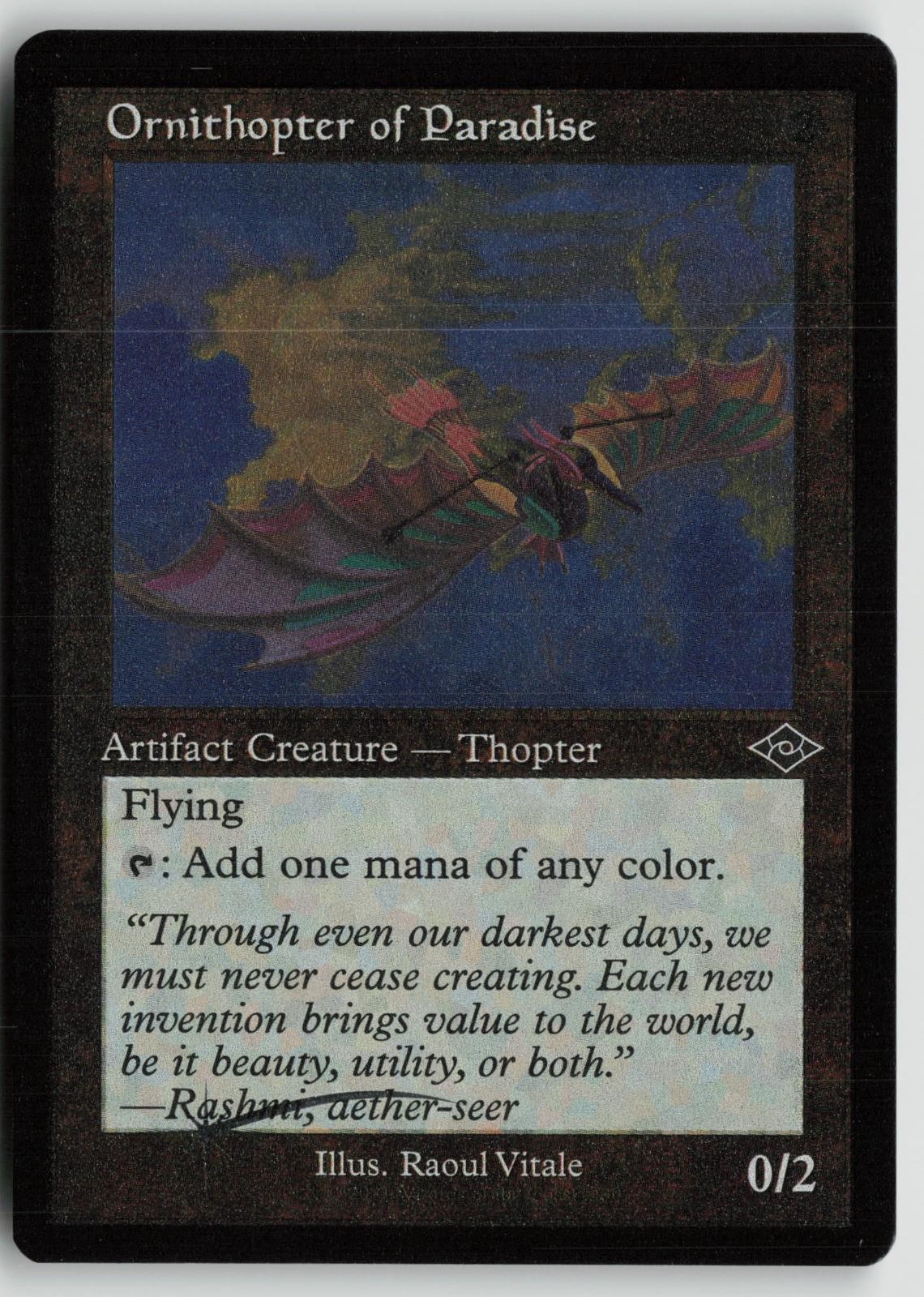 Ornithopter of Paradise (Retro Frame) LP Foil 430 Modern Horizons 2 MTG