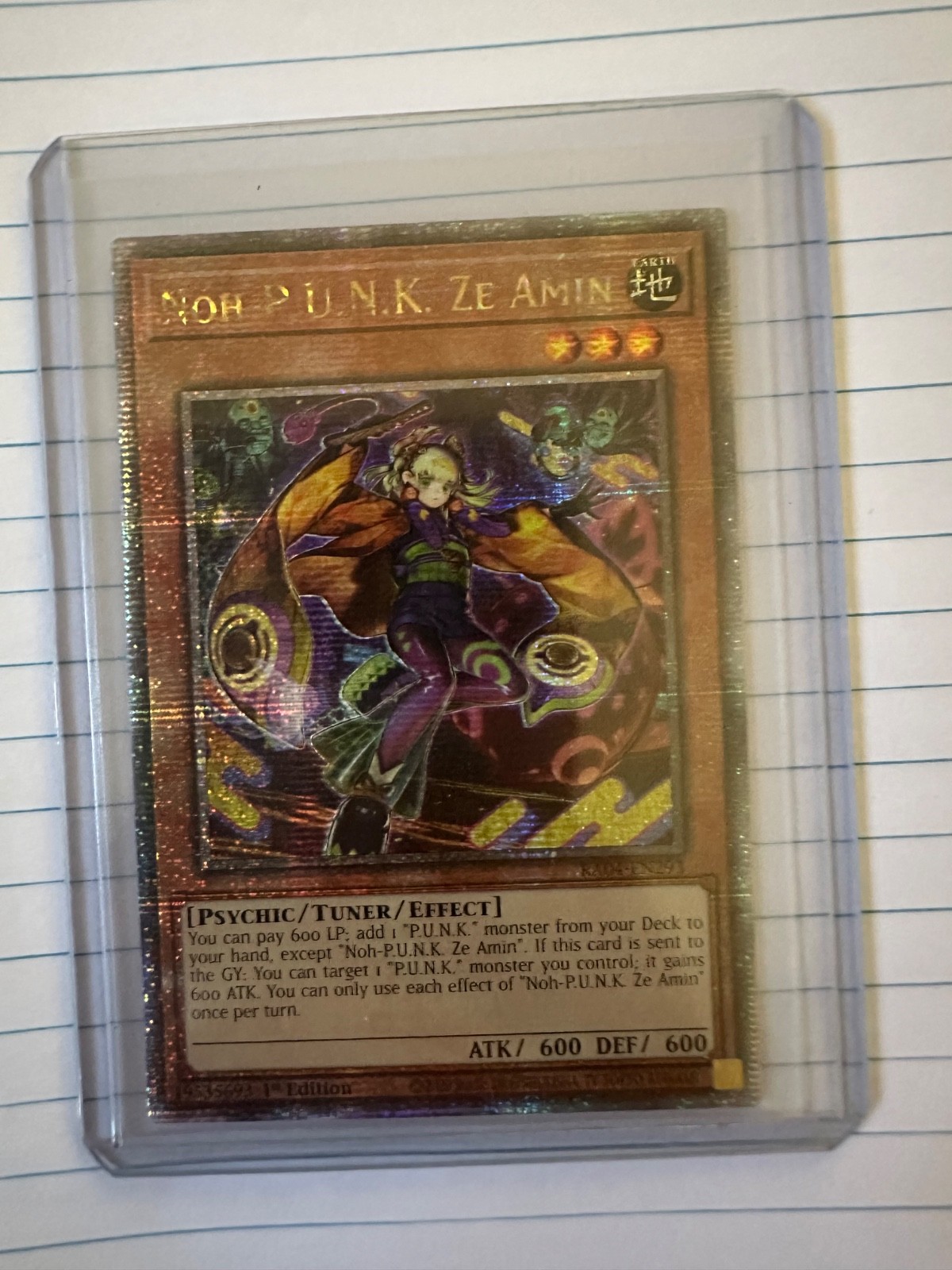 Noh-P.U.N.K. Ze Amin (Quarter Century Secret Rare) RA04-EN293 Quarter Century…