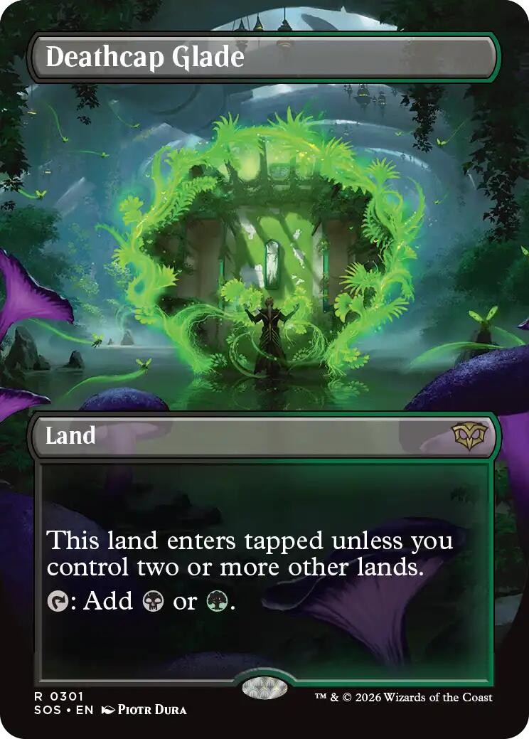 Deathcap Glade (Borderless) – 301 – NM – Secrets of Strixhaven